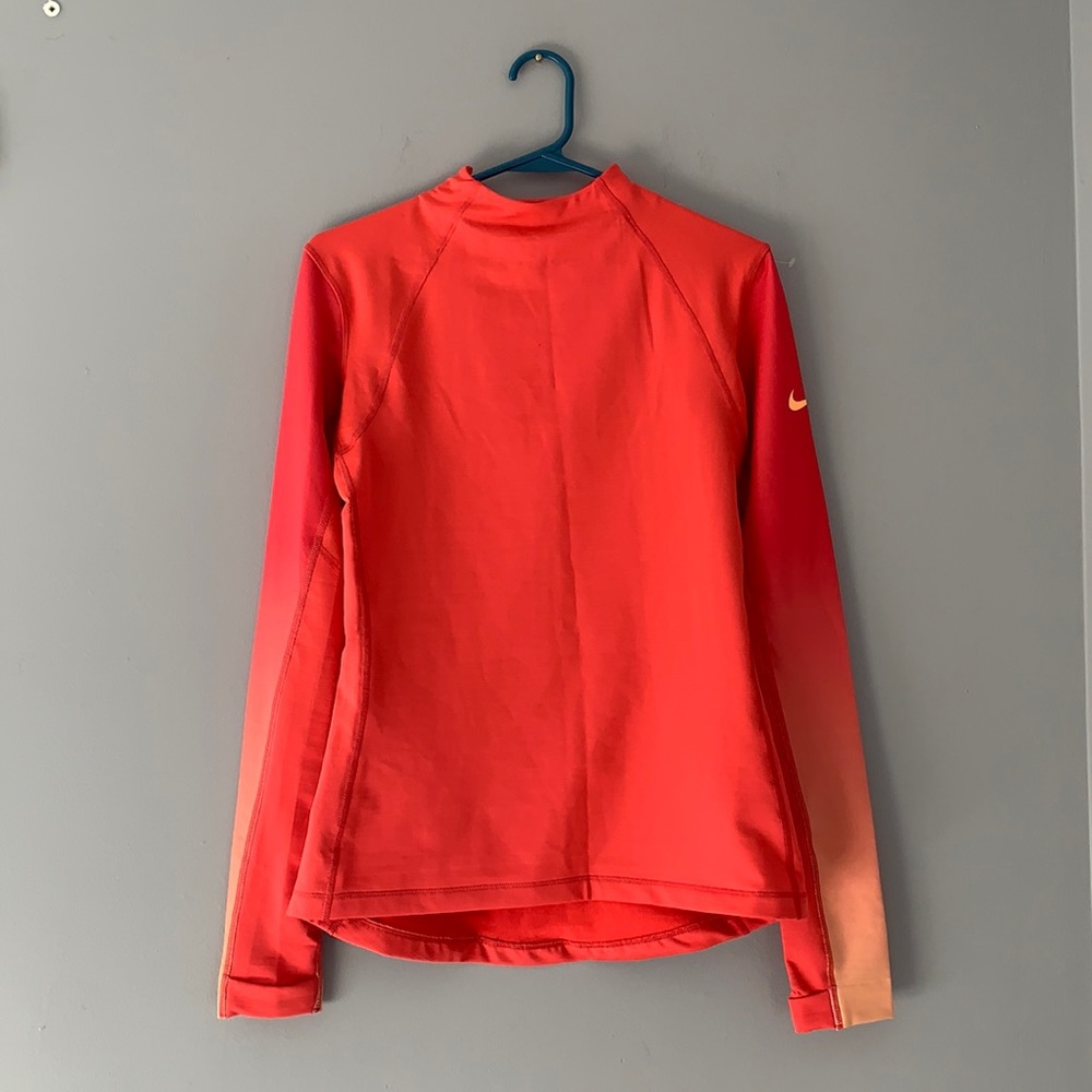 Nike Pro Hyperwarm Pullover Ember Glow/Peach Crea… - image 5